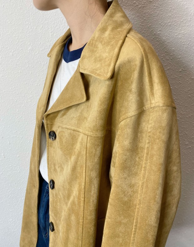 Carmel Suede Touch Safari Jacket #241225
